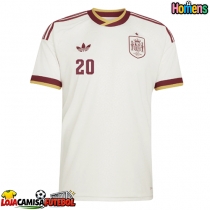 Camisa de Futebol Espanha Pedri Gonzalez #20 Equipamento Secundário Mundo 2026 Manga Curta